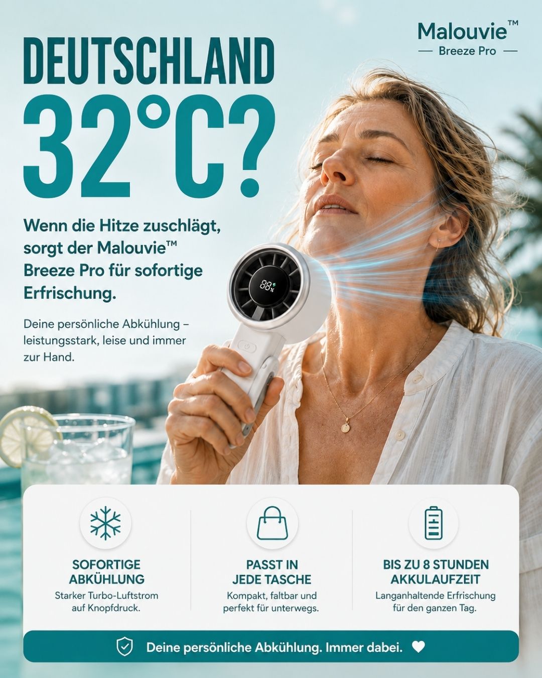 Breeze™ Pro - Mini-Ventilator für eine frische Brise