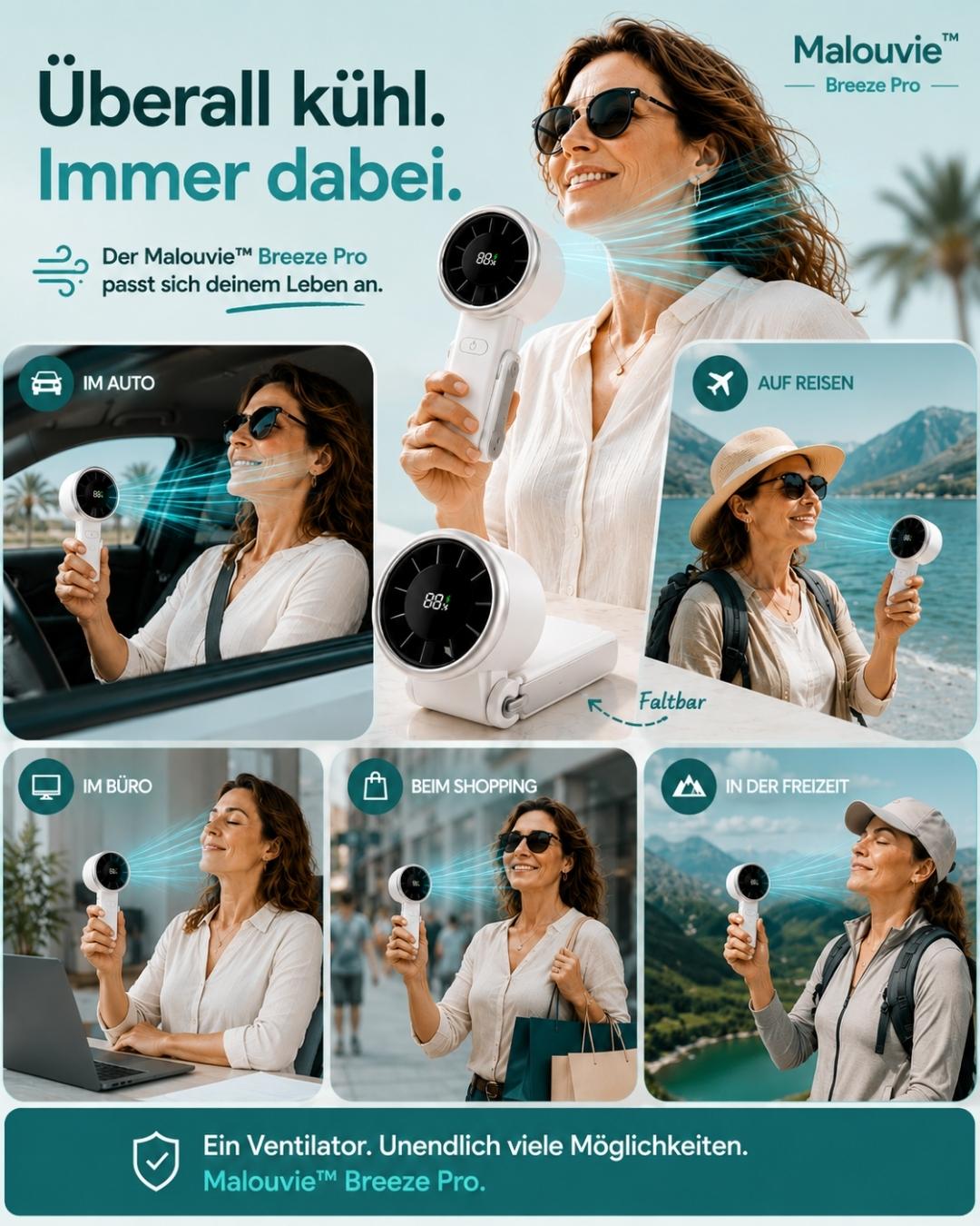 Breeze™ Pro - Mini-Ventilator für eine frische Brise