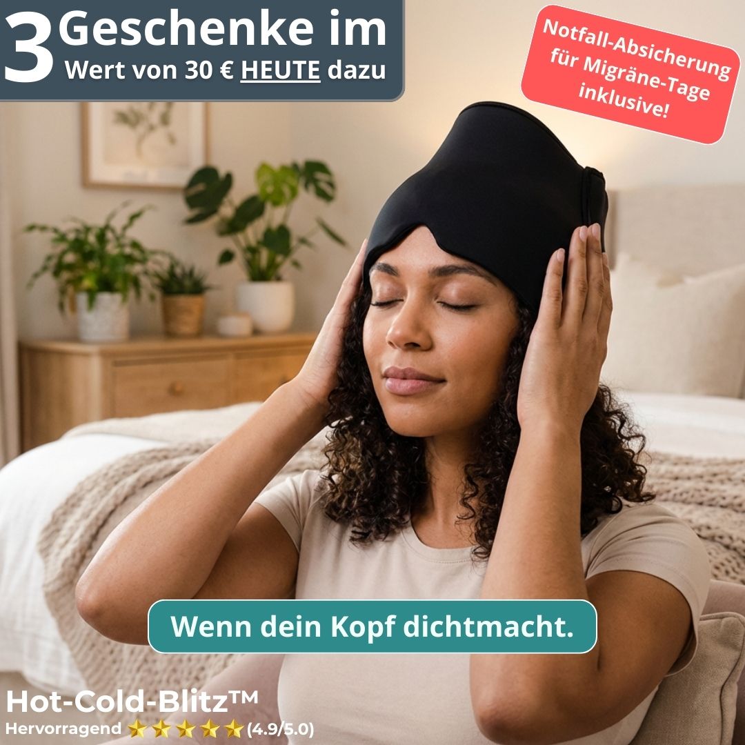 Hot-Cold-Blitz™ – die entspannende Kühl- & Wärmekappe