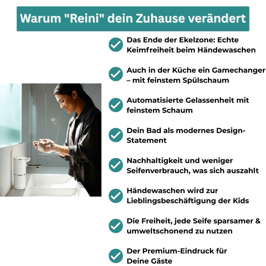 Reini™ - Sensor-Schaumseifenspender XL - bessere Handhygiene ohne Anfassen