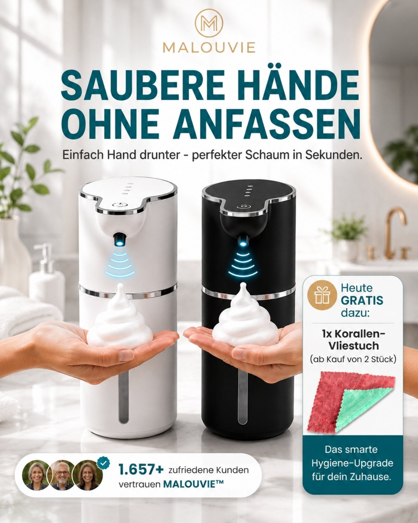 Malouvie™ Pro - Sensor-Schaumseifenspender XL