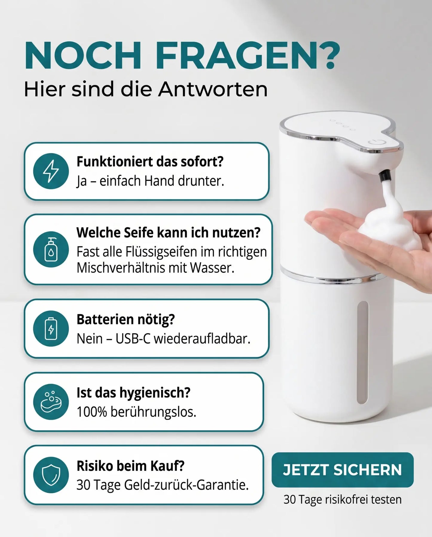 Malouvie™ Reini Pro – Automatischer Schaumseifenspender mit XL-Tank